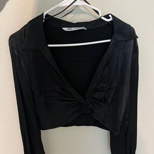 Zara black blouse